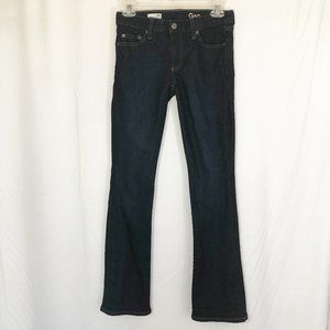 Gap 1969 Perfect Boot Dark Rinse Jeans 24 Petite